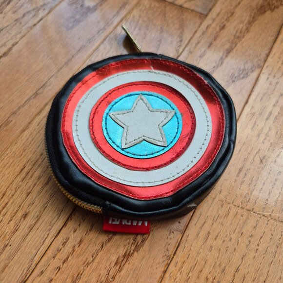 Marvel Captain America Coin Purse Wallet Small Disney - Picture 1 of 10